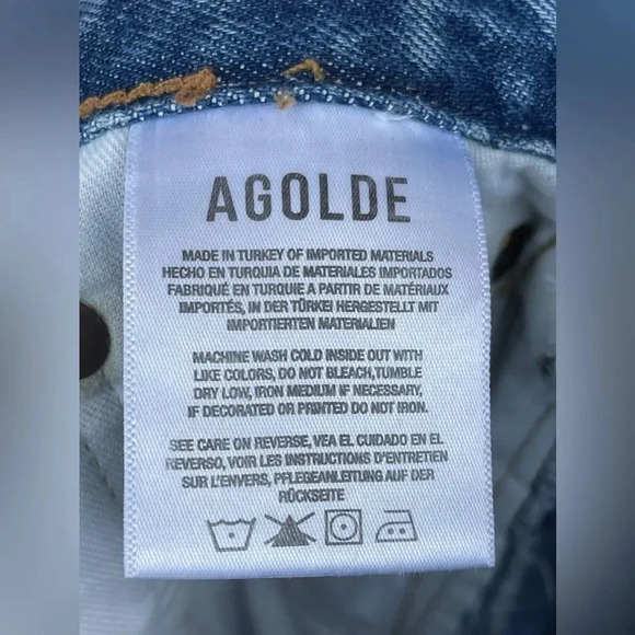 AGOLDE 90s Mid Rise Straight Fit Jeans 27 - Picture 10 of 14